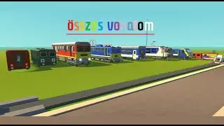 ScrapMechanic :: az összes vonat amit eddig épitettem :D