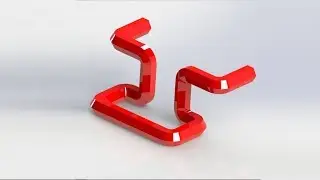 3D Sketch Swept Feature Sketch profile  - Solidworks 2016