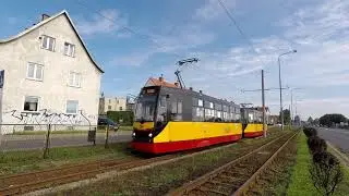 GRUDZIĄDZ jeździ tramwajem Konstal 805Na-MM | Grudziądz rides a tram Konstal 805Na-MM
