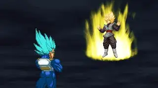 Vegeta vs Goku Black - Round 1[Sprite Animation]
