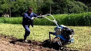 Навесной плуг ПН. Вспашка мотоблоком 