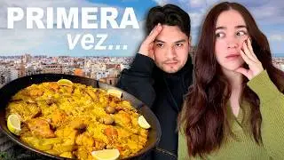 Mexican man is blown away by Valencian paella