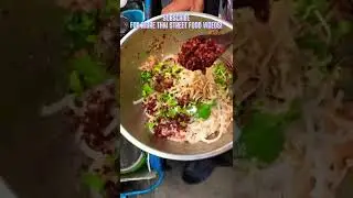 Spicy CRISPY RICE BALL W/ FERMENTED PORK SALAD | Thai Street Food