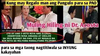 MULING NANAWAGAN SI ATTY. ACOSTA KAY PRRD