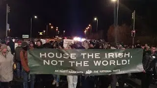 Dublin Protests Shut Down M50 Motorway #HouseTheIrish