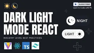 Add Dark/Light Mode in 10 Mins! 🌗 React 19 + Tailwind CSS (2025) | Easy Theme Toggle Switch Tutorial