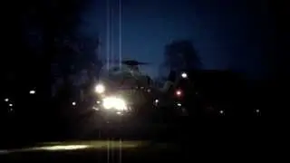 Eurocopter Lifeliner 4 [EC-135] aanvliegen + opstijgen Sellingen Traumahelikopter