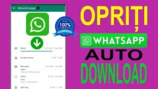 Cum să dezactivezi descărcarea automată în Whatsapp