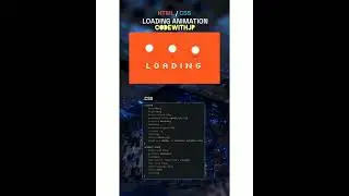 😱Loding Animations😱 In HTML5 ,CSS3 & js || 