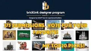 Lego Bricklink Designer Program sets revealed. 375 incredible sets to vote on! See my top 20 picks!