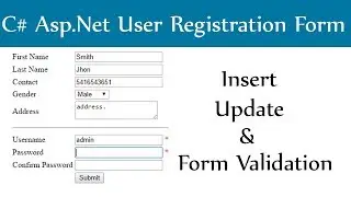 Asp.Net Web Form: User Registration Or Sign Up With SQL Server