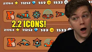 MAKING THE BEST 2.2 ICON SET!! // Geometry Dash 2.2