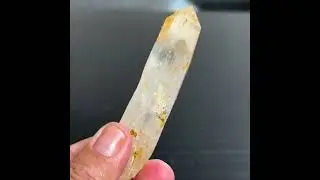 Blue Smoke Golden Healer Crystal - 242