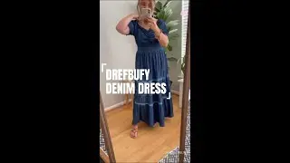 Denim Dress/Denim Summer Dress/Women's Clothing/Amazon Try on Haul