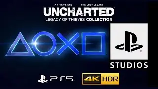 Playstation Studios Opening Title Sequence | Uncharted: Legacy of Thieves Collection (PS5 2160p 4K)