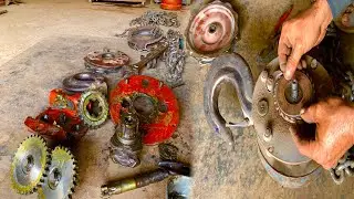 Wire rope hand chain hoist restoration | How to repair damaged chain copy?