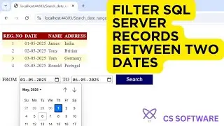 How to Filter Records Between Two Dates in ASP.NET C# with SQL Server