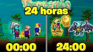 24 HORAS no TERRARIA em TRIO com APENAS uma CLASSE