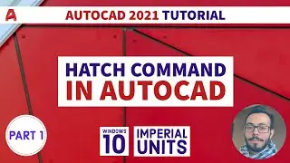 Autocad Hatch - Part 1 | Creating a Hatch (Pattern) | Autocad 2021 Tutorial