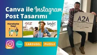 Canva ile Instagram Post Tasarımı | Instagram Carousel & Instagram Puzzle Tasarımları