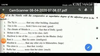 Degree of adjectives exercise-2
