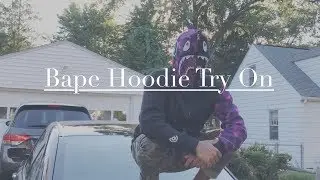 PURPLE BAPE SHARK HOODIE REVIEW BLAZENDARY !!!?