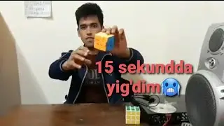O'zbek bola Kubik rubikni 15 - sekundda yig'di | M vlogs