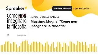 Massimo Mugnai "Come non insegnare la filosofia"