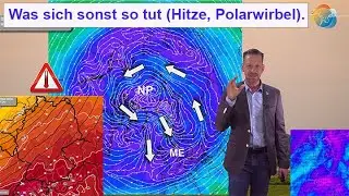 Was sich sonst so tut (Hitze, Polarwirbel). Gewitterfront Sonntag. Wettervorhersage 20.-27.08.2024.