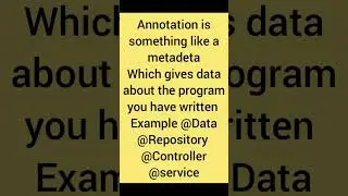 Spring boot interview questions| |annotation