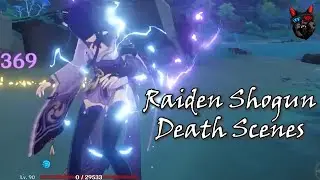 Raiden Shogun death scenes - Genshin Impact [English voice]