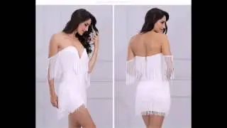 Одежда с AliExpress - Красивое платье с бахрамой