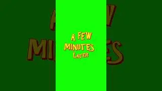 A few minutes later  | Free GreenScreen