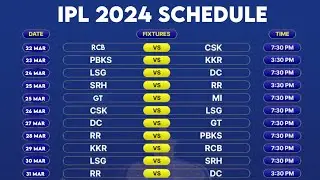 IPL 2024 Schedule | IPL 2024 Phase 1 Schedule | IPL 2024 Kab Chalu Hoga | IPL 2024 Start Date