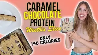 LEAN GIRL - Caramel Chocolate Protein Weetbix Slice 🐰 Only 140 Calories