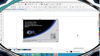 How to create visiting card new in CorelDRAW Hindi video tutorial 2017