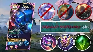 CYCLOPS BEST TRICK TO DOMINANT AGGRESSIVE HEROES !! THIS CYCLOPS BUILD IS BACK TO META !! MLBB