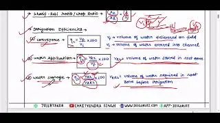 Irrigation Engineering Short Notes