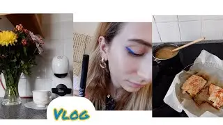 VLOG | KAHVE ZAMANI , NYX EYLINER ,SKYHIGH MASKARA , SOMON BALIGI VE PILAV YAPIMI
