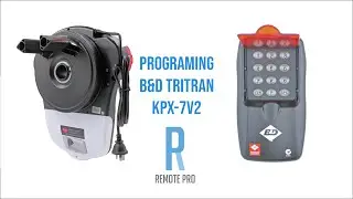 How to code your B&D Tritran Genuine KPX-7v2 Wireless Keypad Into The Roller Door Motor