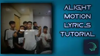 Clean lyrics edit tutorial alight motion | wave warp + Fractal warp + Oscillate + Long Shadow......
