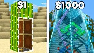 $1 VS $1000 Secret Base