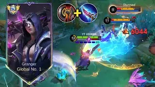 GRANGER GOLD LANE NEW 1 SHOT BUILD WTF DAMAGE ☠️ (thank you moonton)