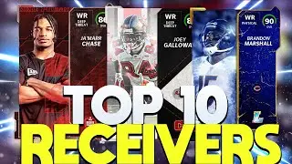 TOP 10 WIDE RECEIVERS *UPDATED* IN MADDEN 22 ULTIMATE TEAM!