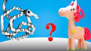 How to make a Long Horse in the Air Layer 💁‍♀️ SCULPTING LONG HORSE in NYASH STYLE