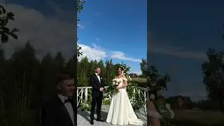 Свадебные клятвы под небом: момент, который они запомнят навсегда 👩‍❤️‍💋‍👨 🤍 #выездная регистрация