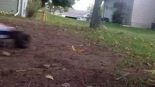 Traxxas Rustler Air Force RC Truck slo-mo bash