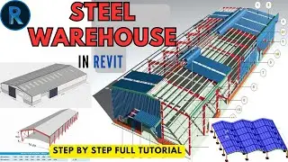 Steel Warehouse construction in revit 