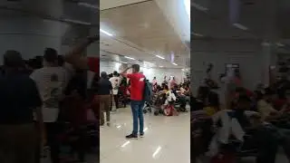 Flights delay at Delhi airport