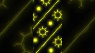 Glass Shapes (Yellow) | Looping Background | After Effects | 2023 | #shorts